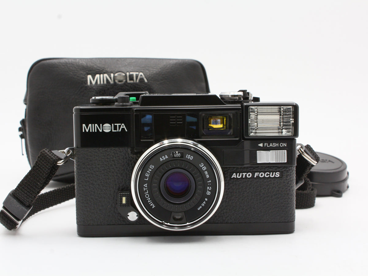 MINOLTA HI-MATIC AF-D Black 35mm Film Camera 38mm f/2.8 Lens from JAPAN【Exc+5】