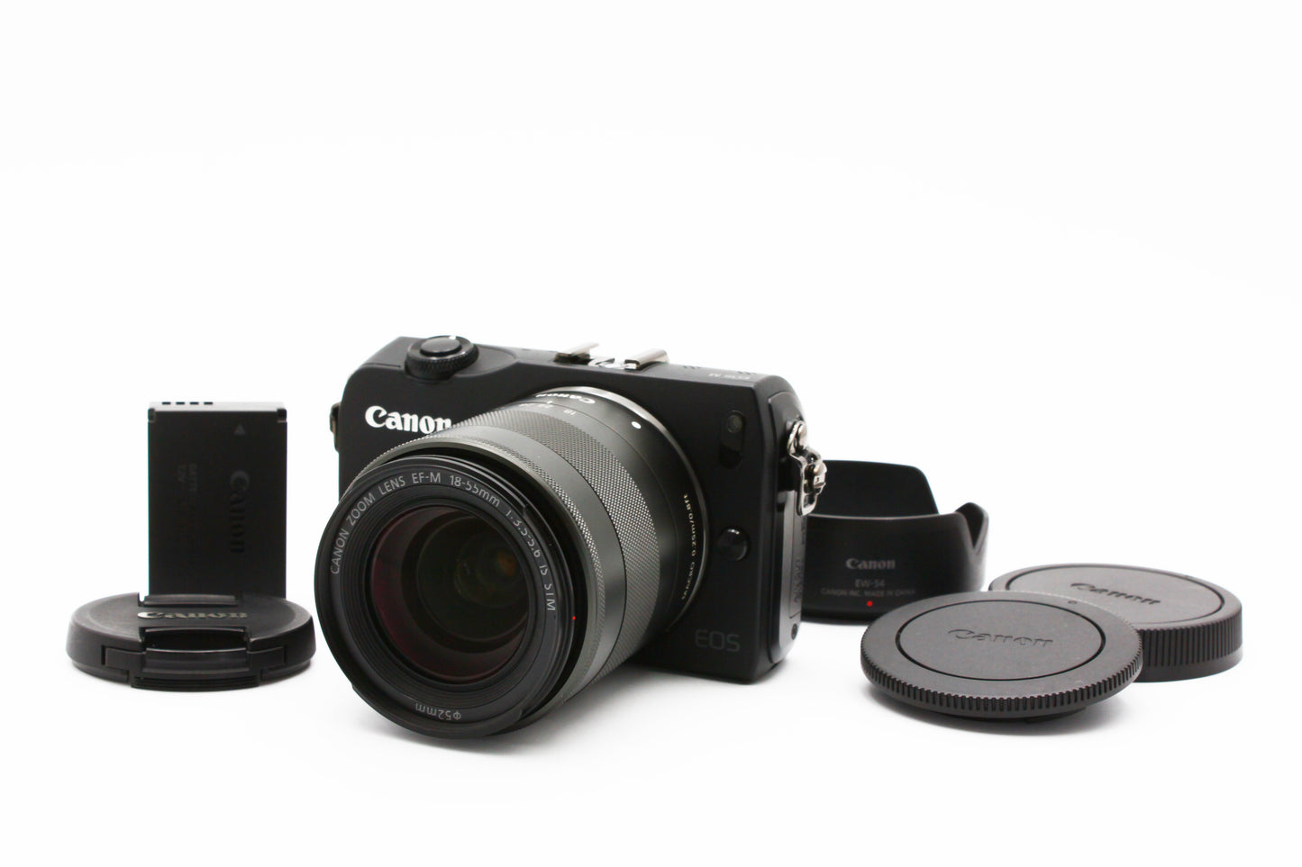CANON EOS M Digital Camera EF-M 18-55mm f/3.5-5.6 IS STM Lens JAPAN【Near Mint】