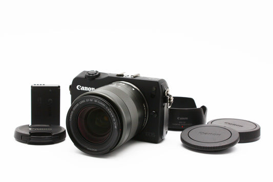CANON EOS M Digital Camera EF-M 18-55mm f/3.5-5.6 IS STM Lens JAPAN【Near Mint】
