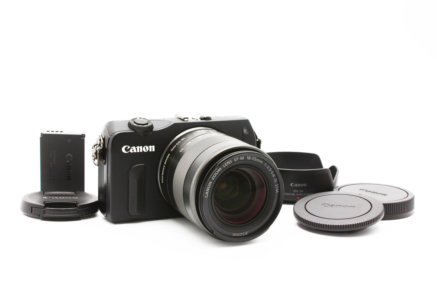 CANON EOS M Digital Camera EF-M 18-55mm f/3.5-5.6 IS STM Lens JAPAN【Near Mint】
