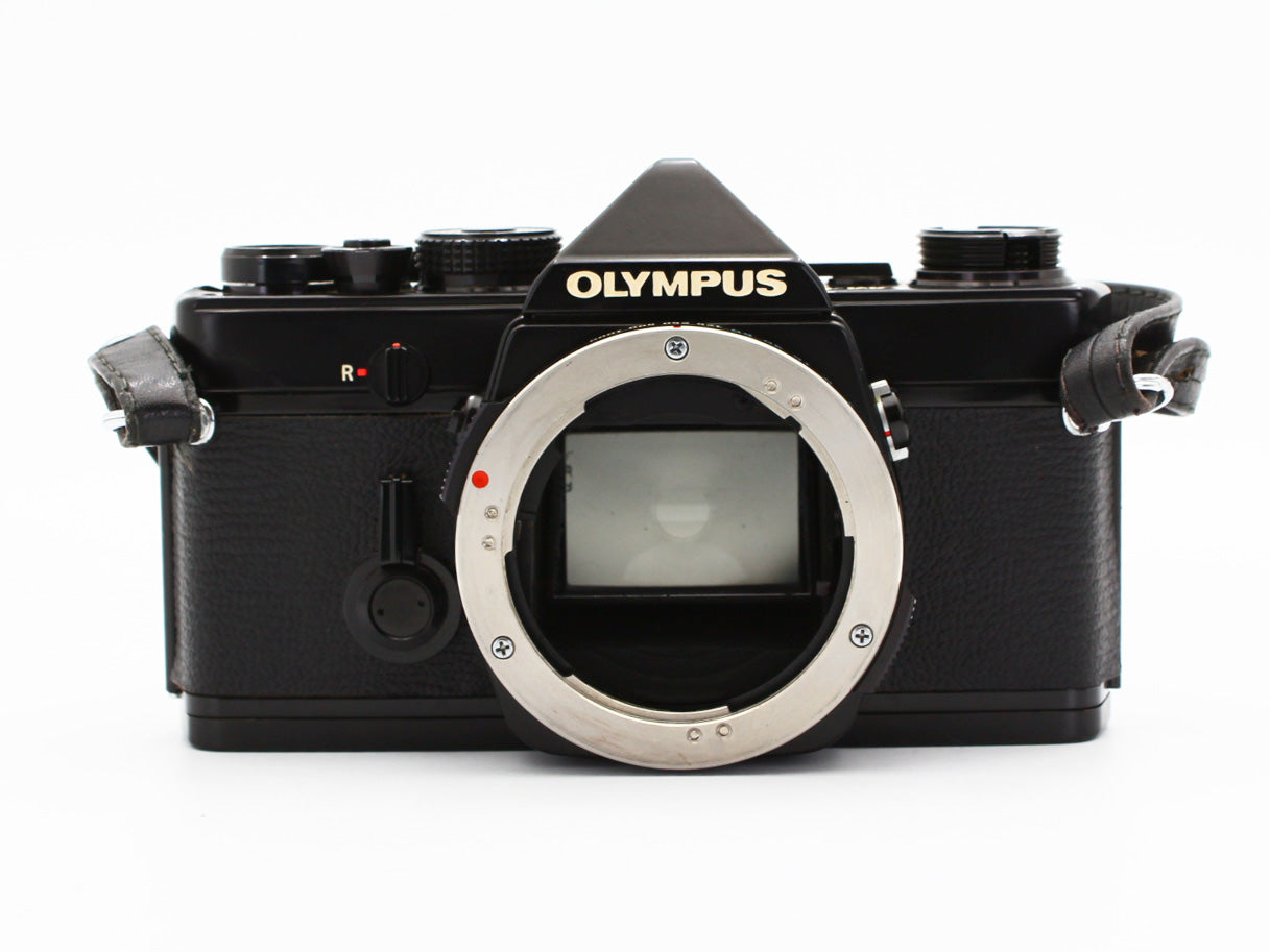 Olympus OM-1 Black Film Camera ZUIKO AUTO-ZOOM 75-150mm f/4 Lens【Very Good】