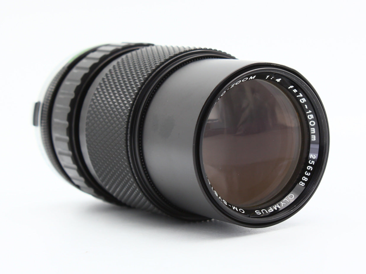 Olympus OM-1 Black Film Camera ZUIKO AUTO-ZOOM 75-150mm f/4 Lens【Very Good】