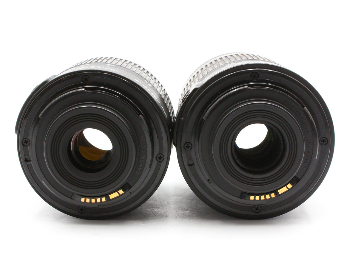 Canon EOS Kiss X50 DSLR Camera EF-S 18-55mm 55-250mm IS Lens 【Exc+3】