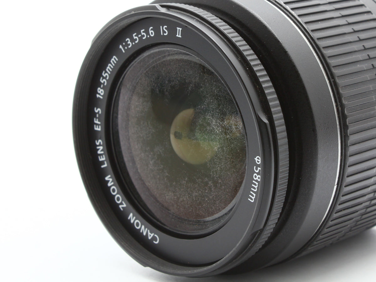 Canon EOS Kiss X50 DSLR Camera EF-S 18-55mm 55-250mm IS Lens 【Exc+3】