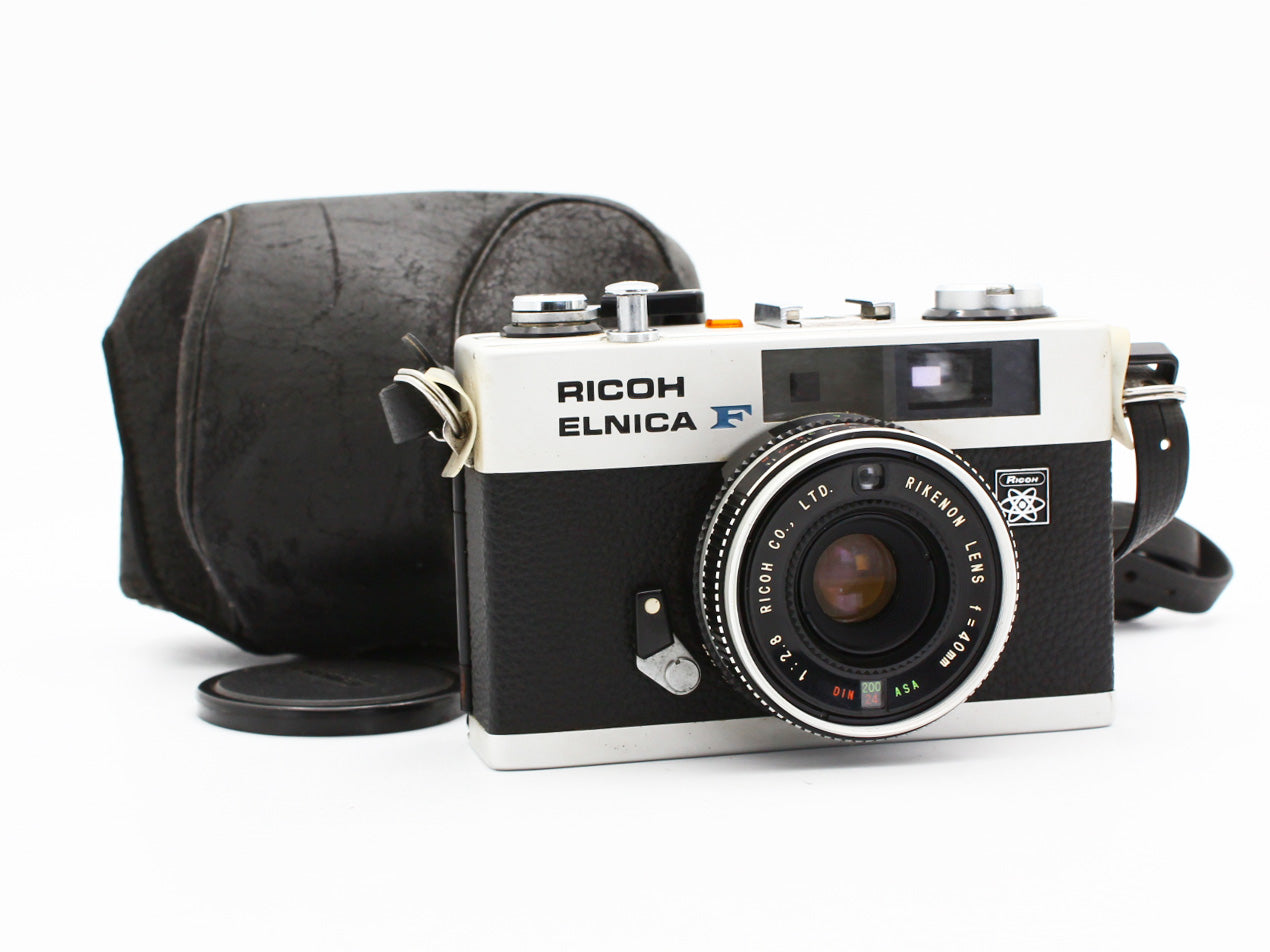 Ricoh ELNICA F Rangefinder 35mm Film Camera RIKENON 40mm f/2.8 Japan【Very Good】