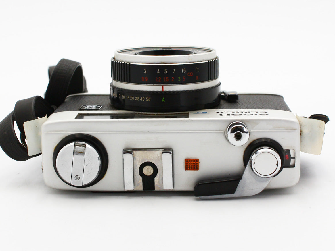 Ricoh ELNICA F Rangefinder 35mm Film Camera RIKENON 40mm f/2.8 Japan【Very Good】