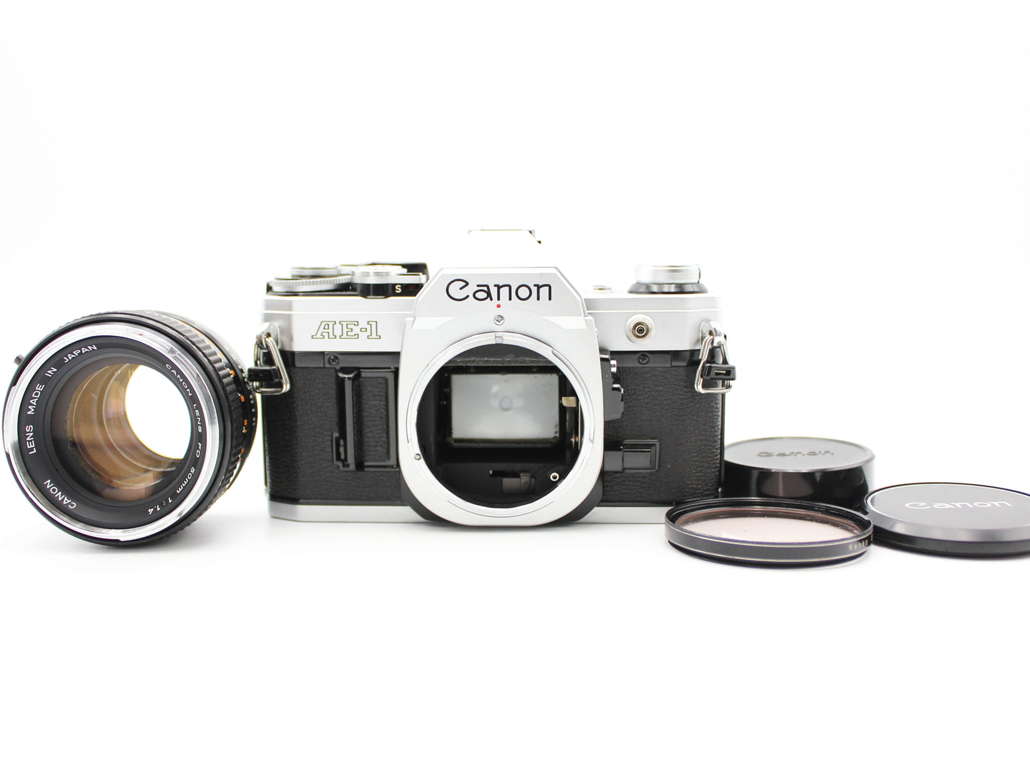CANON AE-1 SLR Film Camera CANON FD 50mm f/1.4 Lens from JAPAN【Exc+4】