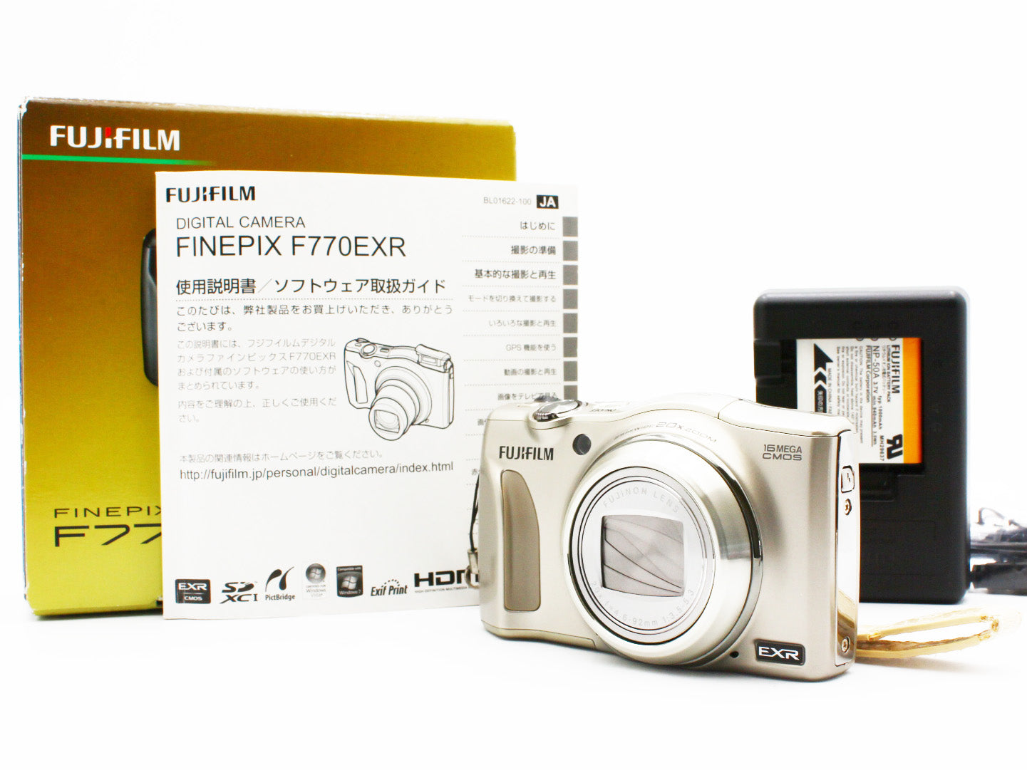 FUJIFILM FinePix F770 EXR 16MP Digital Camera 20x Optical Zoom Lens JAPAN【Exc+5】