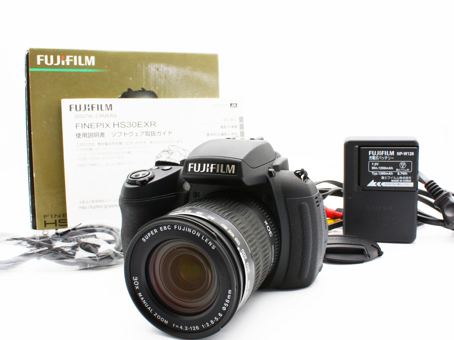Fujifilm FINEPIX HS30 EXR Digital Camera 24-720mm f/2.8-5.6 Lens JAPAN【Exc+4】