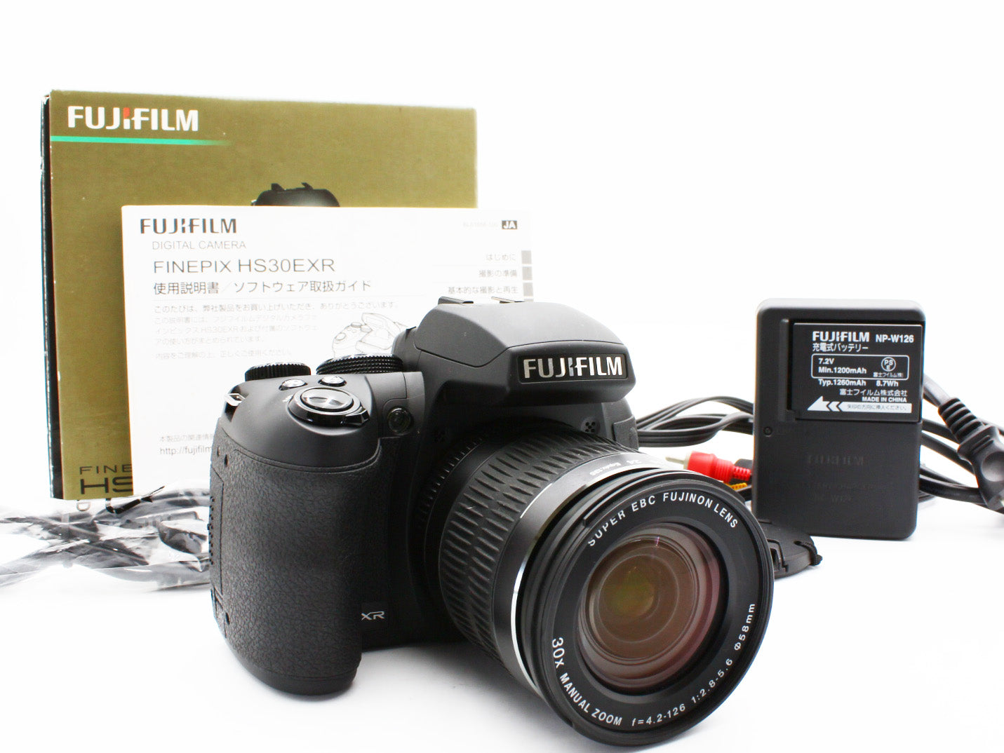 Fujifilm FINEPIX HS30 EXR Digital Camera 24-720mm f/2.8-5.6 Lens JAPAN【Exc+4】