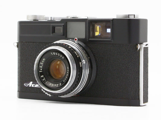Olympus ACE 35mm Film Camera E.Zuiko 45mm f/2.8  Repainted Black JAPAN【Exc+4】