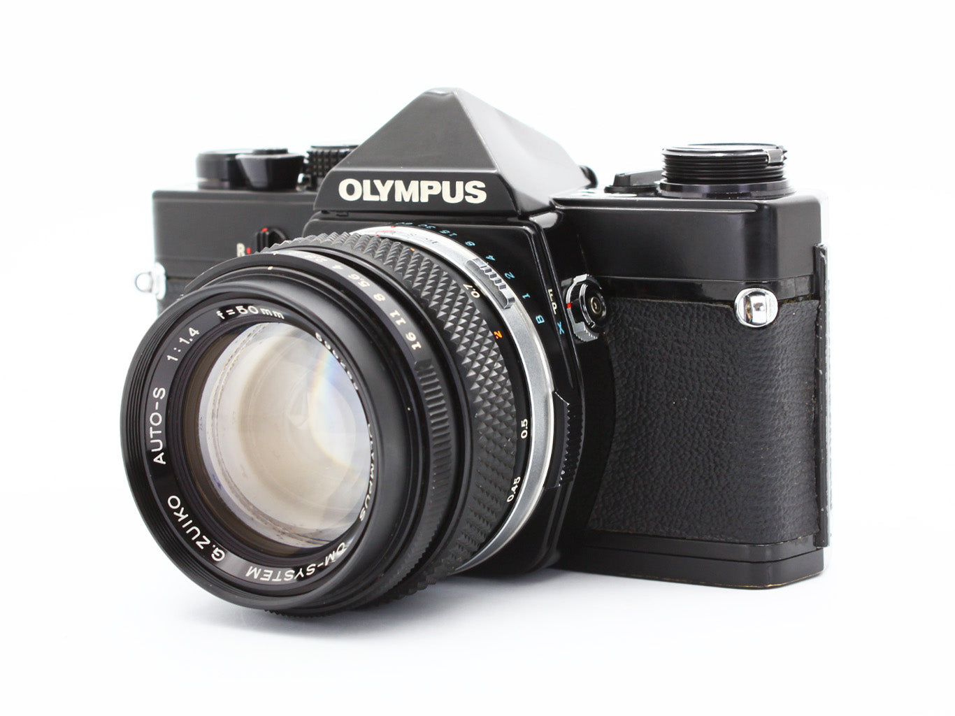 Olympus OM-1 Film Camera Black OM-SYSTEM G.ZUIKO AUTO-S 50mm f/1.4 JAPAN【Exc+3】