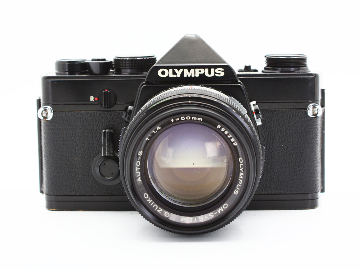Olympus OM-1 Film Camera Black OM-SYSTEM G.ZUIKO AUTO-S 50mm f/1.4 JAPAN【Exc+3】
