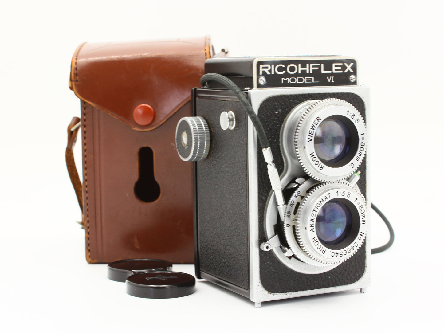 RICOHFLEX MODEL Ⅵ TLR Film Camera RICOH ANASTIGMAT 80mm f/3.5 Lens JAPAN【Exc+3】
