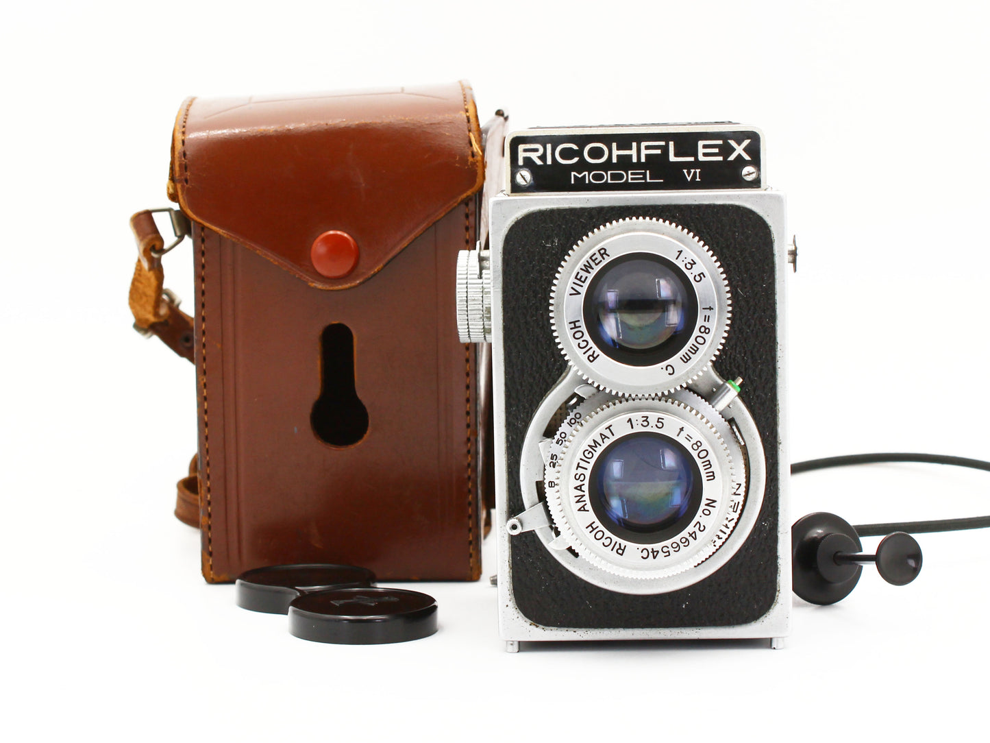 RICOHFLEX MODEL Ⅵ TLR Film Camera RICOH ANASTIGMAT 80mm f/3.5 Lens JAPAN【Exc+3】