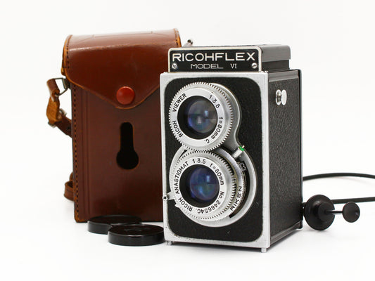 RICOHFLEX MODEL Ⅵ TLR Film Camera RICOH ANASTIGMAT 80mm f/3.5 Lens JAPAN【Exc+3】