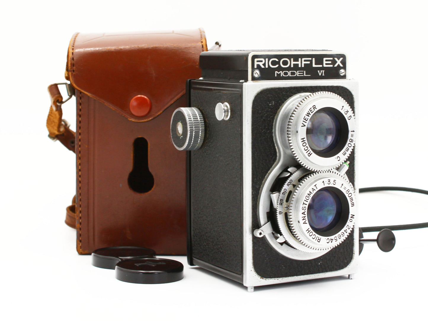 RICOHFLEX MODEL Ⅵ TLR Film Camera RICOH ANASTIGMAT 80mm f/3.5 Lens JAPAN【Exc+3】