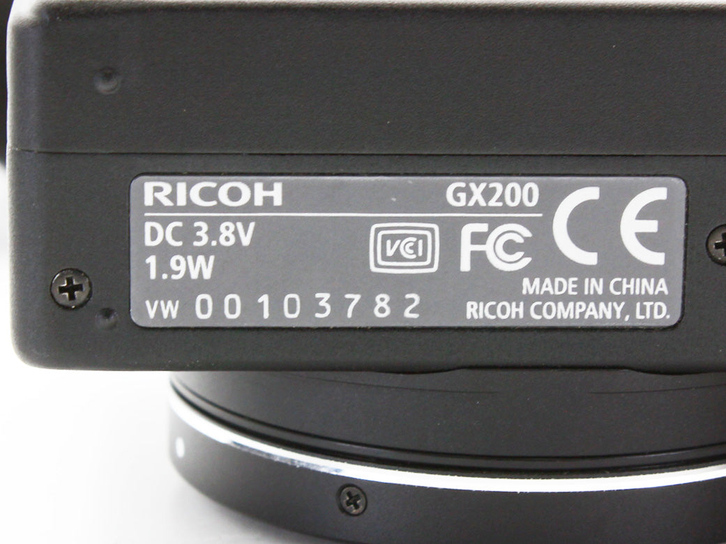 RICOH GX200 Black 12.1MP Compact Digital Camera 3x Zoom Lens JAPAN 【Exc+4】