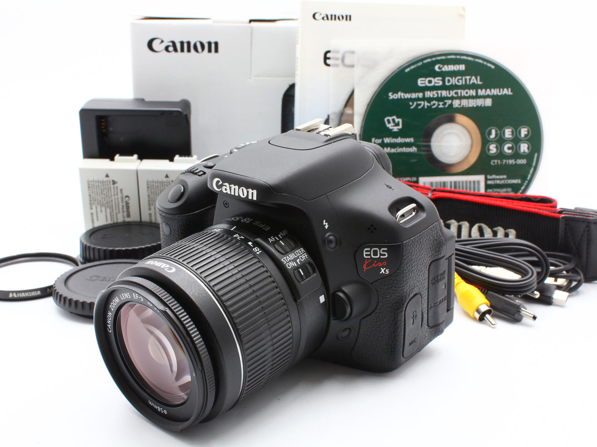 Canon EOS Kiss X5 DSLR Camera EF-S 18-55mm IS II Lens Japan【Exc+4】