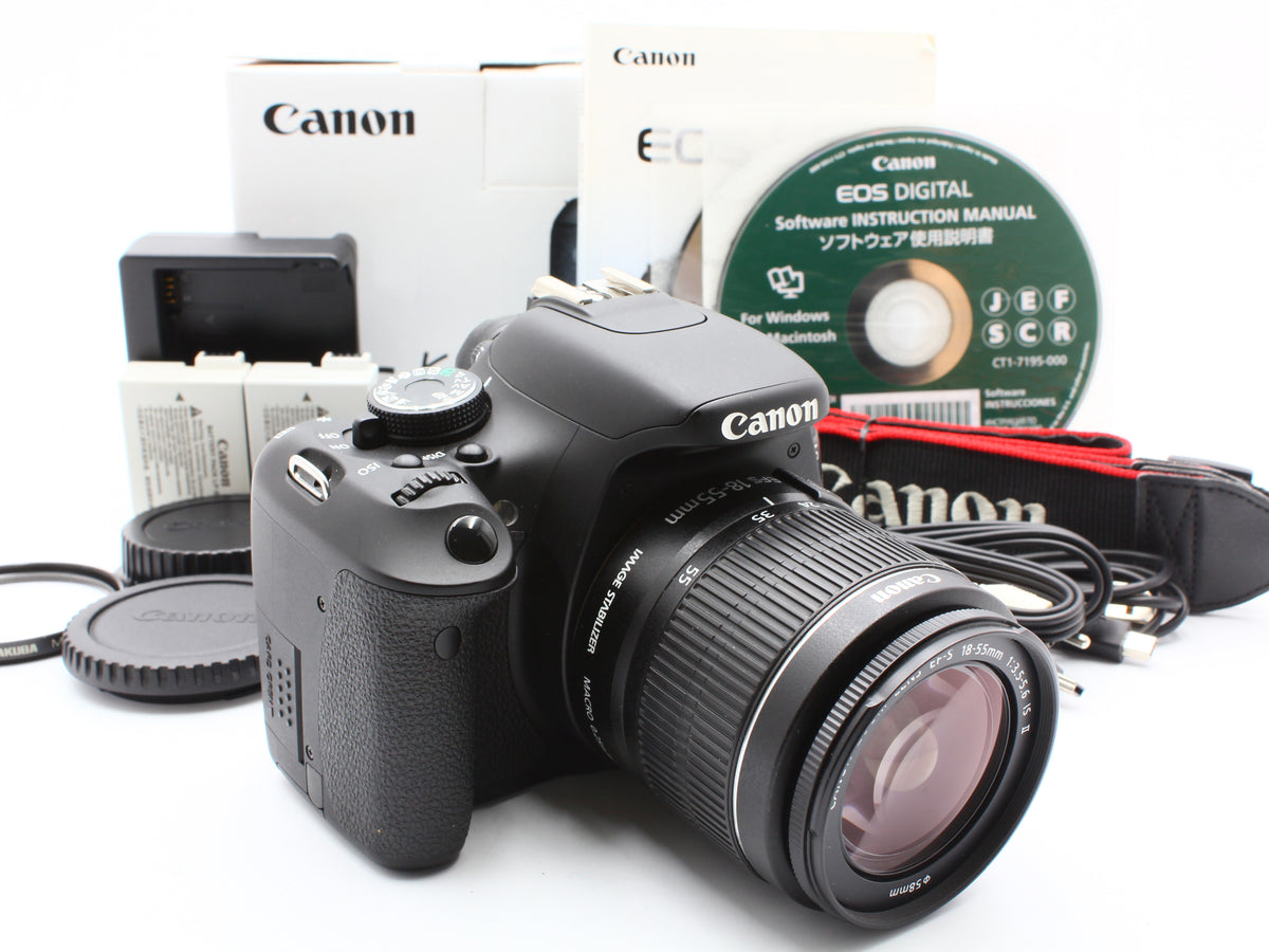 Canon EOS Kiss X5 DSLR Camera EF-S 18-55mm IS II Lens Japan【Exc+4】