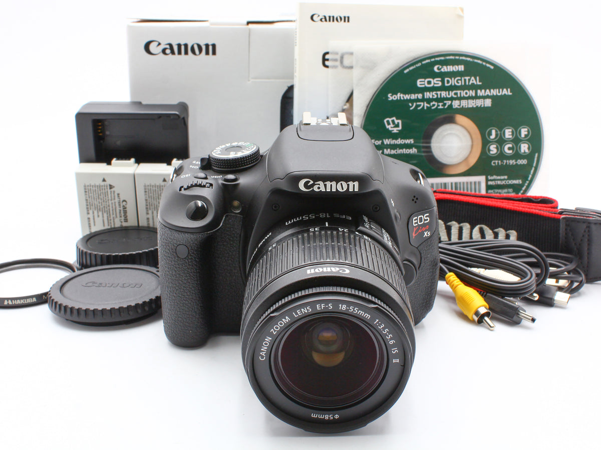 Canon EOS Kiss X5 DSLR Camera EF-S 18-55mm IS II Lens Japan【Exc+4】