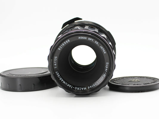 PENTAX SMC Super Multi Coated MACRO TAKUMAR 6×7 135mm f4【Exc+4】