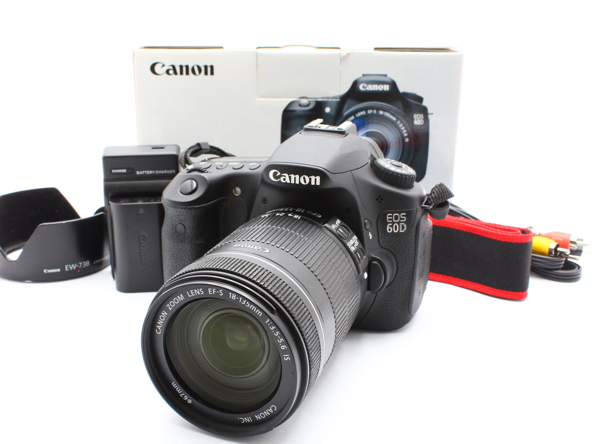Canon EOS 60D DSLR Camera EF-S 18-135mm F3.5-5.6 IS Lens Japan【Exc+5】