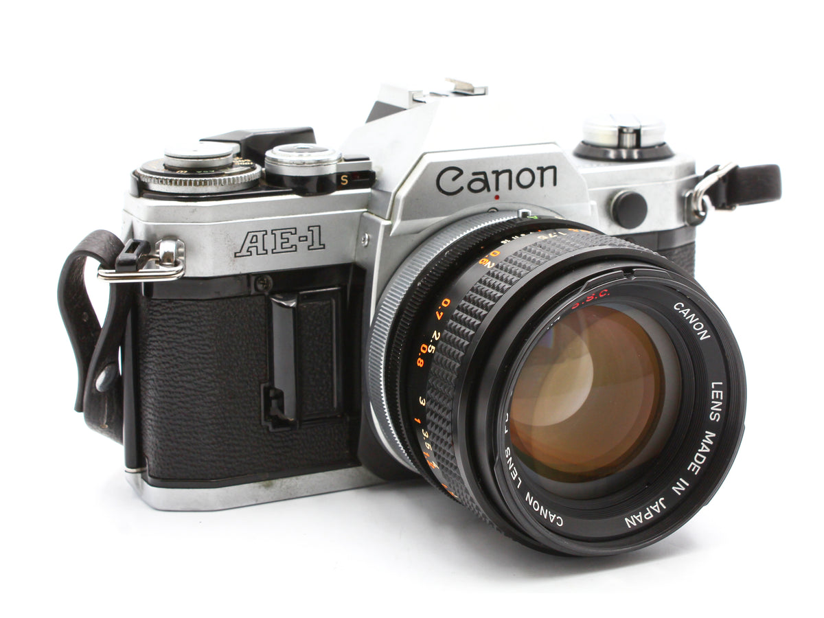 Canon AE-1 Film SLR Camera FD 50mm F1.4 Lens Japan【Very Good】