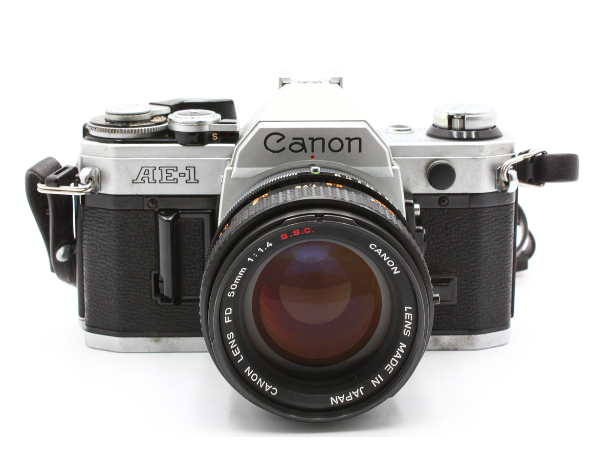 Canon AE-1 Film SLR Camera FD 50mm F1.4 Lens Japan【Very Good】