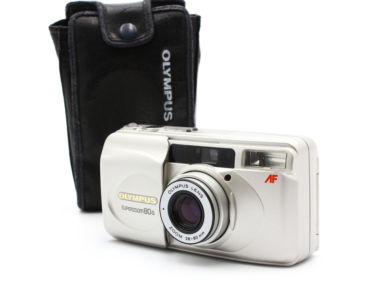 OLYMPUS SUPERZOOM 80G Silver 38-80mm Zoom 35mm Film Camera Japan【Exc+5】