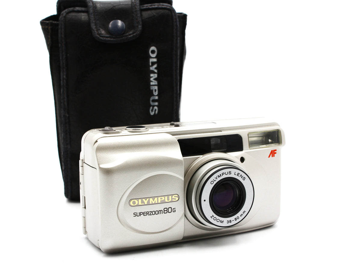 OLYMPUS SUPERZOOM 80G Silver 38-80mm Zoom 35mm Film Camera Japan【Exc+5】