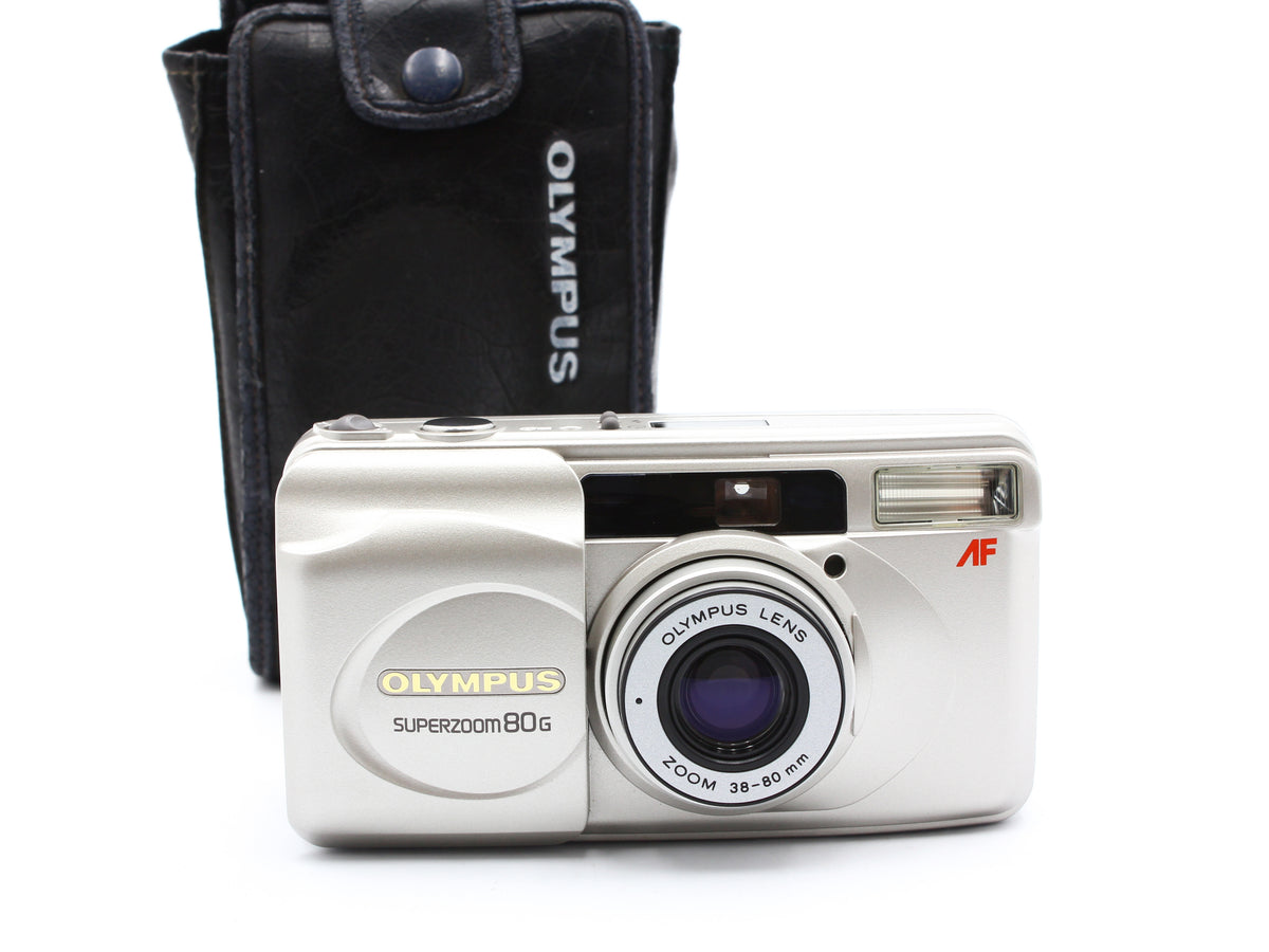 OLYMPUS SUPERZOOM 80G Silver 38-80mm Zoom 35mm Film Camera Japan【Exc+5】