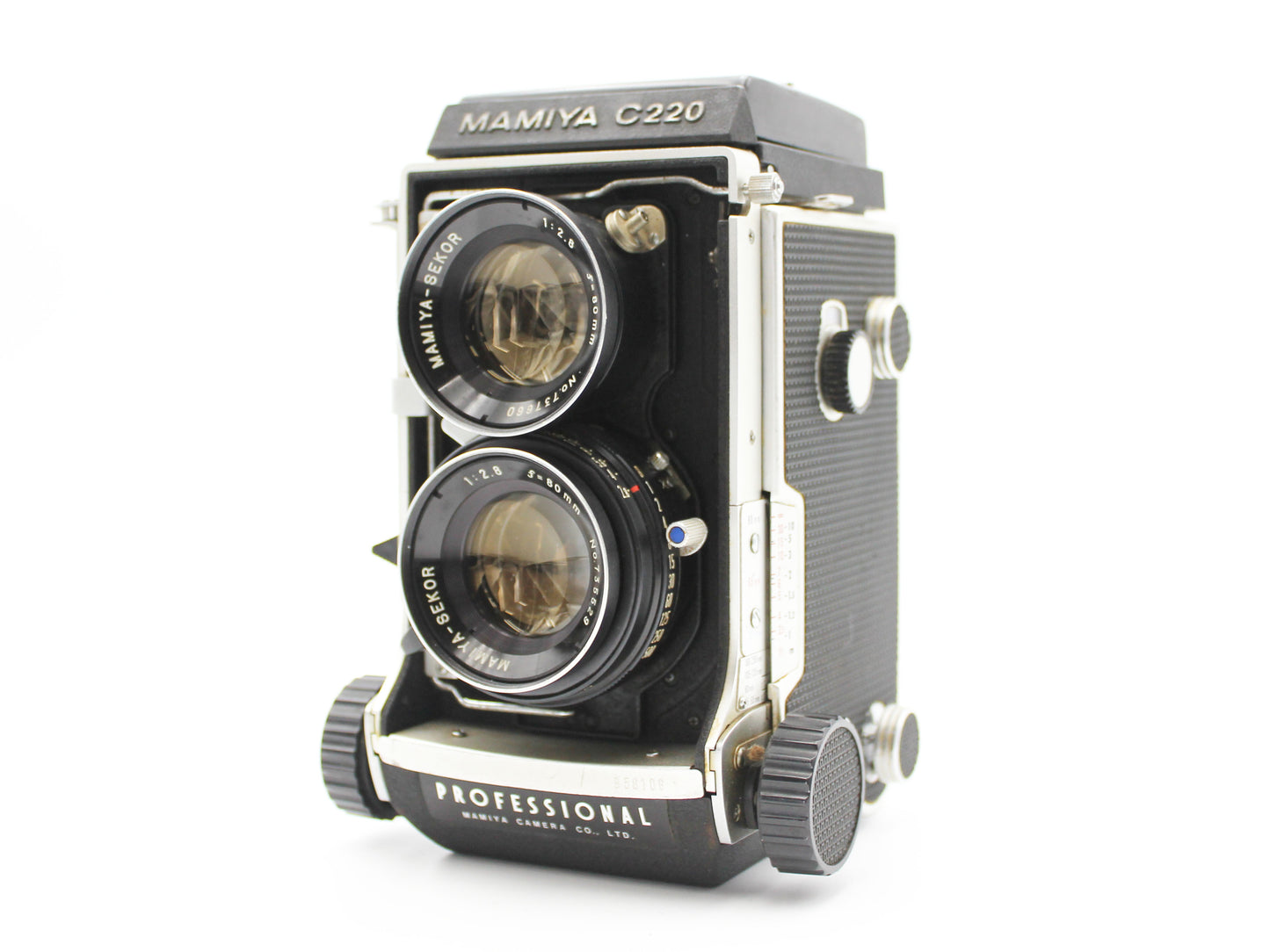 Mamiya C220 Pro 6x6 TLR Film Camera Sekor 80mm f/2.8 from JAPAN【Exc+3】