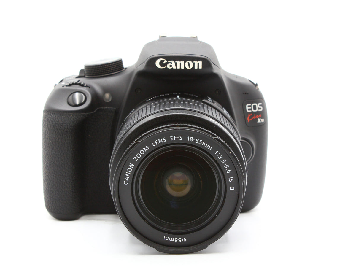 Canon Kiss X70 DSLR Camera EF-S 18-55mm f/3.5-5.6 IS Ⅱ Zoom Lens JAPAN【Exc+4】