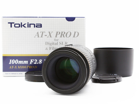 Tokina AT-X PRO Macro 100mm f/2.8 D AF Lens for Canon from JAPAN 【Exc+4】