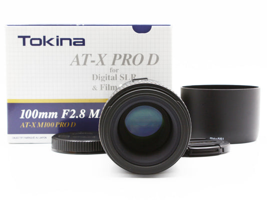 Tokina AT-X PRO Macro 100mm f/2.8 D AF Lens for Canon from JAPAN 【Exc+4】