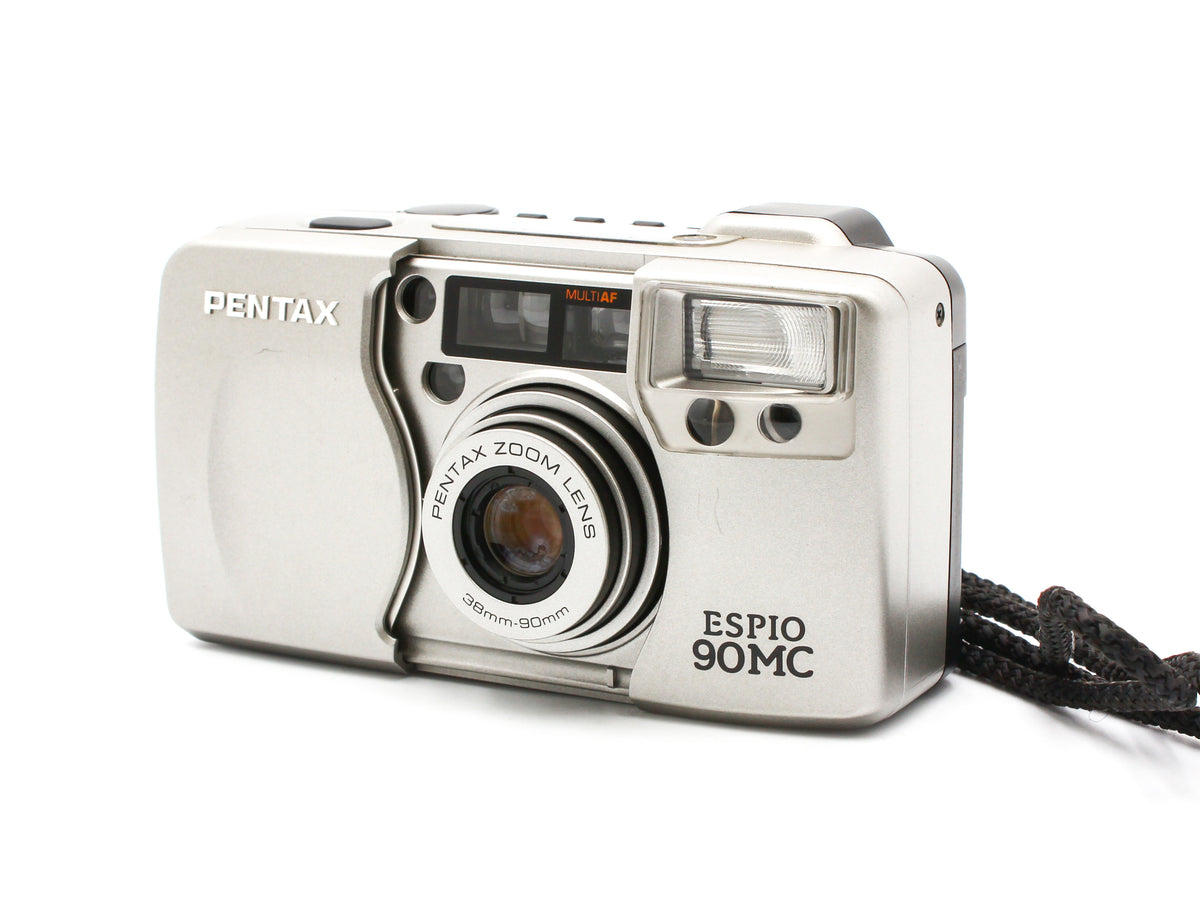 PENTAX ESPIO 90MC Silver 35mm Point & Shoot Film Camera 38-90mm Zoom【Exc+3】