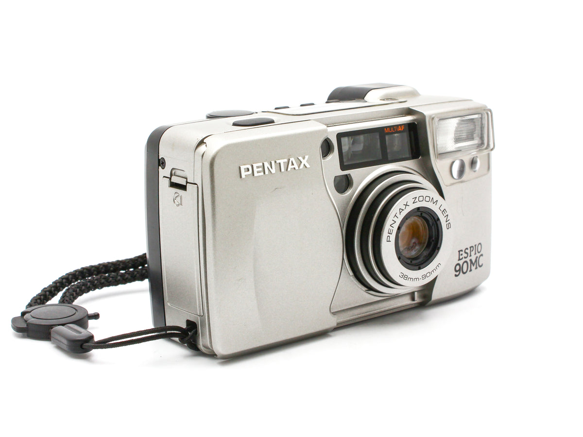 PENTAX ESPIO 90MC Silver 35mm Point & Shoot Film Camera 38-90mm Zoom【Exc+3】