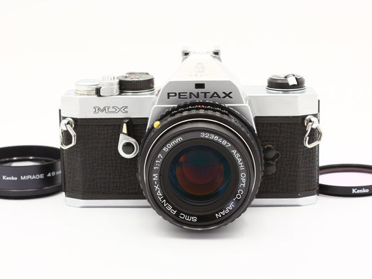 PENTAX MX SLR 35mm Film Camera SMC Pentax-M 50mm f/1.7 Lens from JAPAN【Exc+3】