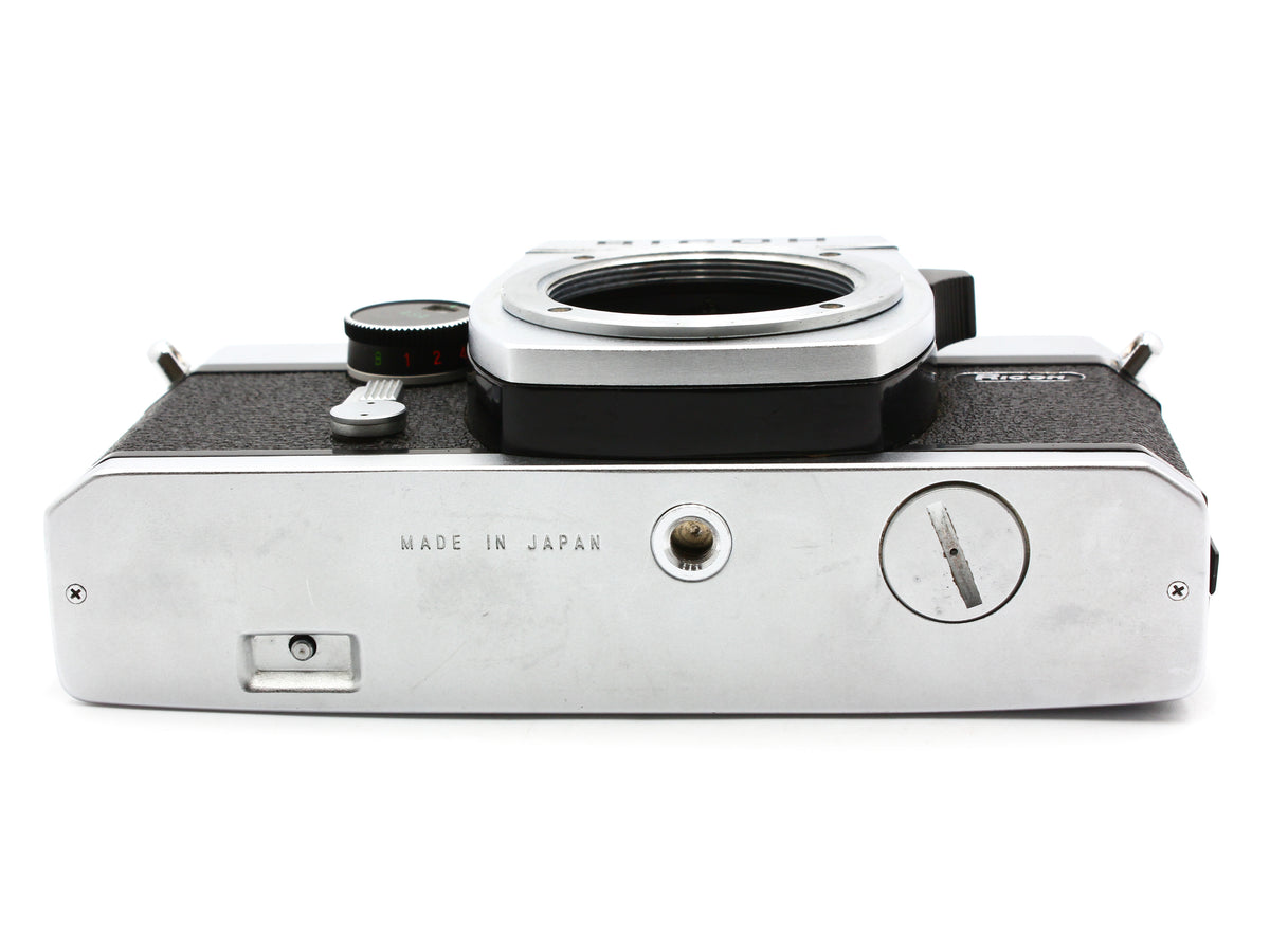Ricoh Silver 35mm SLR Film Camera Auto Rikenon 55mm F2.8 Lens Japan【Exc+4】