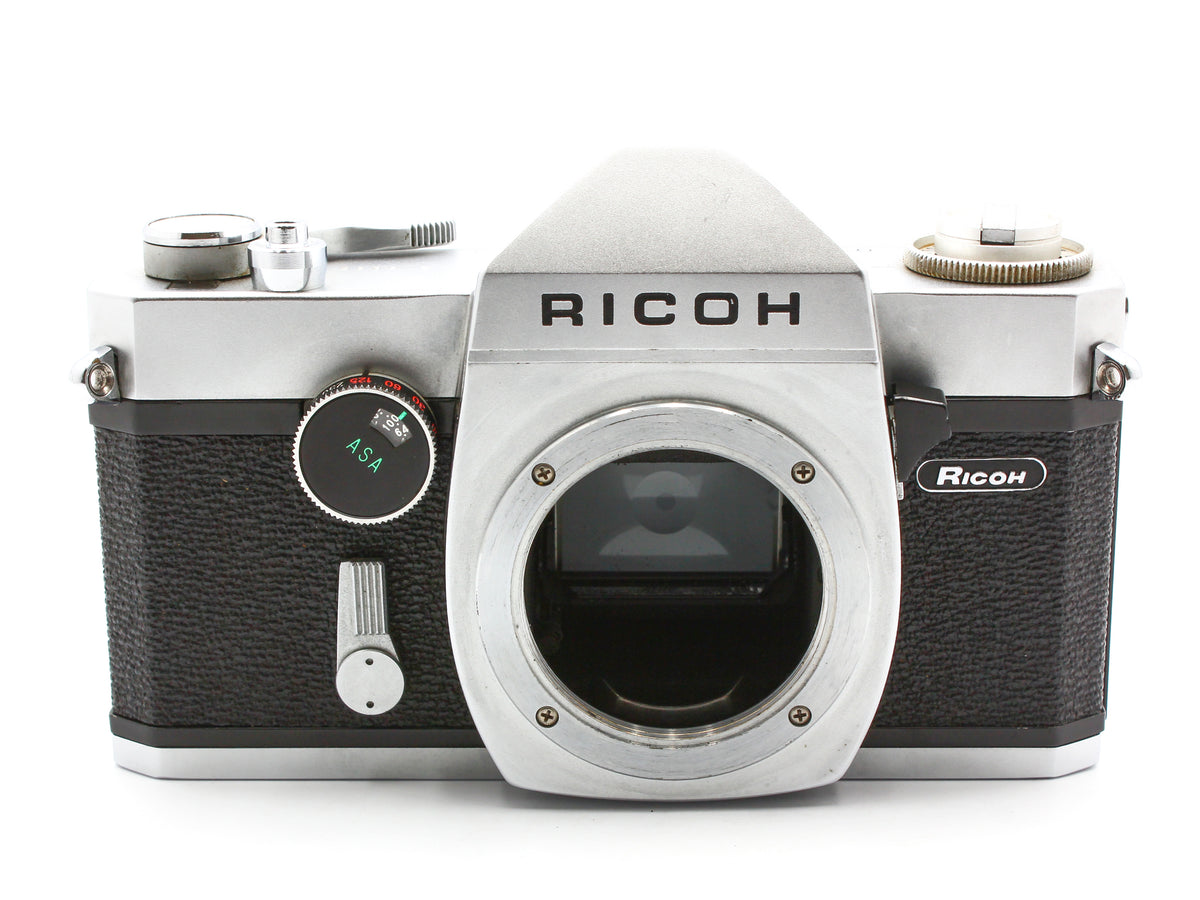 Ricoh Silver 35mm SLR Film Camera Auto Rikenon 55mm F2.8 Lens Japan【Exc+4】