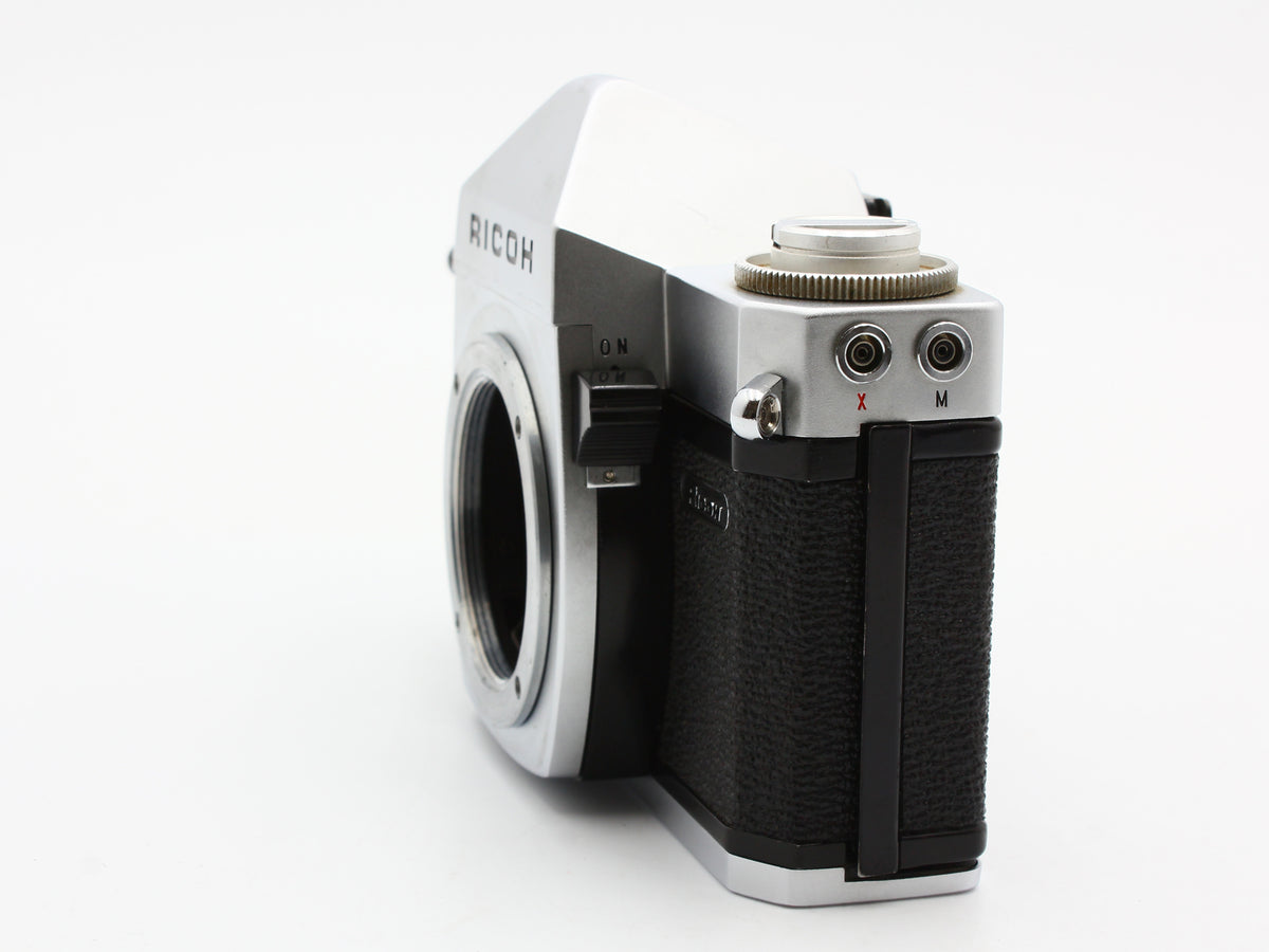 Ricoh Silver 35mm SLR Film Camera Auto Rikenon 55mm F2.8 Lens Japan【Exc+4】