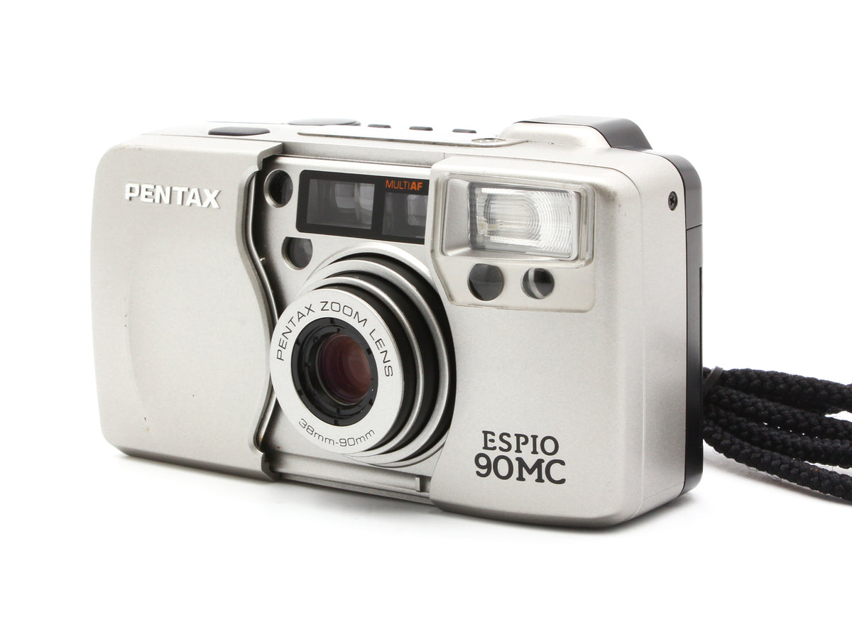 PENTAX ESPIO 90MC Silver 38-90mm Zoom Point & Shoot Film Camera Japan【Exc+4】