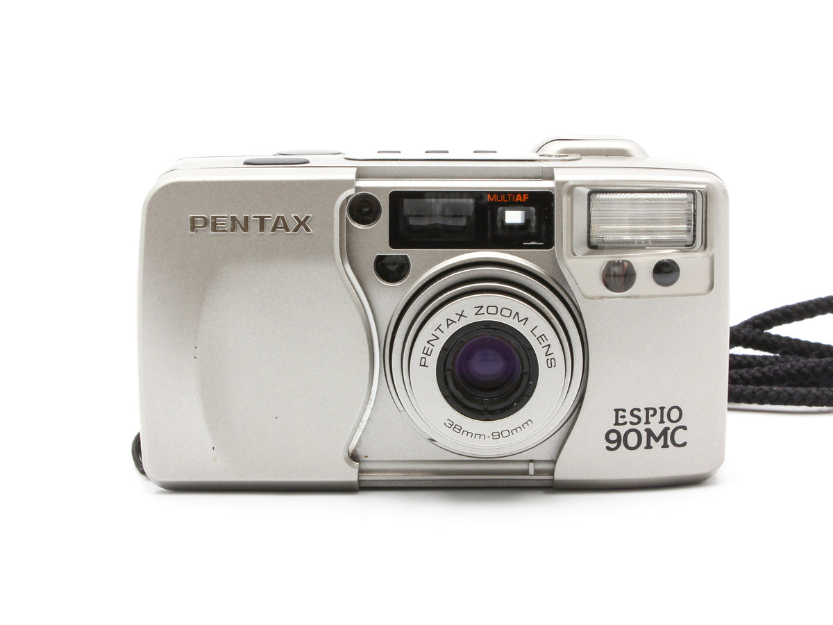 PENTAX ESPIO 90MC Silver 38-90mm Zoom Point & Shoot Film Camera Japan【Exc+4】