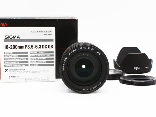 Sigma AF 18-200mm F3.5-6.3 DC OS Zoom Lens Canon EF Mount from Japan 【Exc+5】