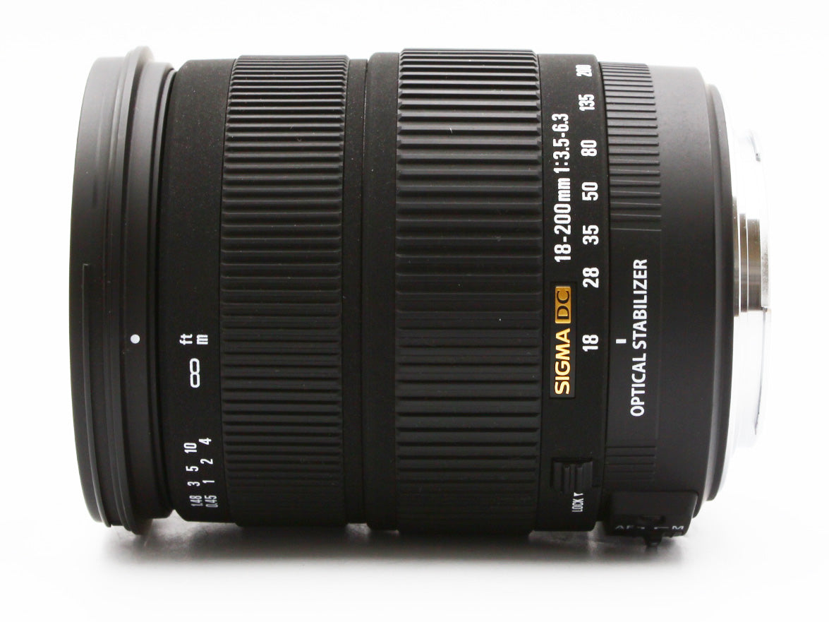 Sigma AF 18-200mm F3.5-6.3 DC OS Zoom Lens Canon EF Mount from Japan 【Exc+5】