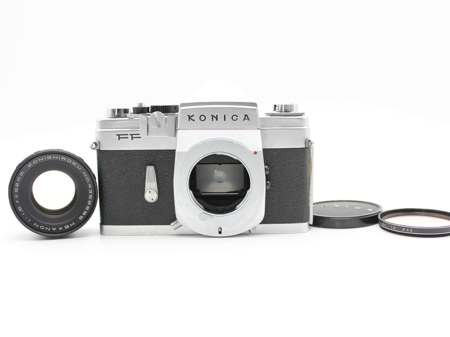 Konica FP 35mm SLR Film Camera Body Hexanon 52mm f/1.8 Lens【Exc+3】