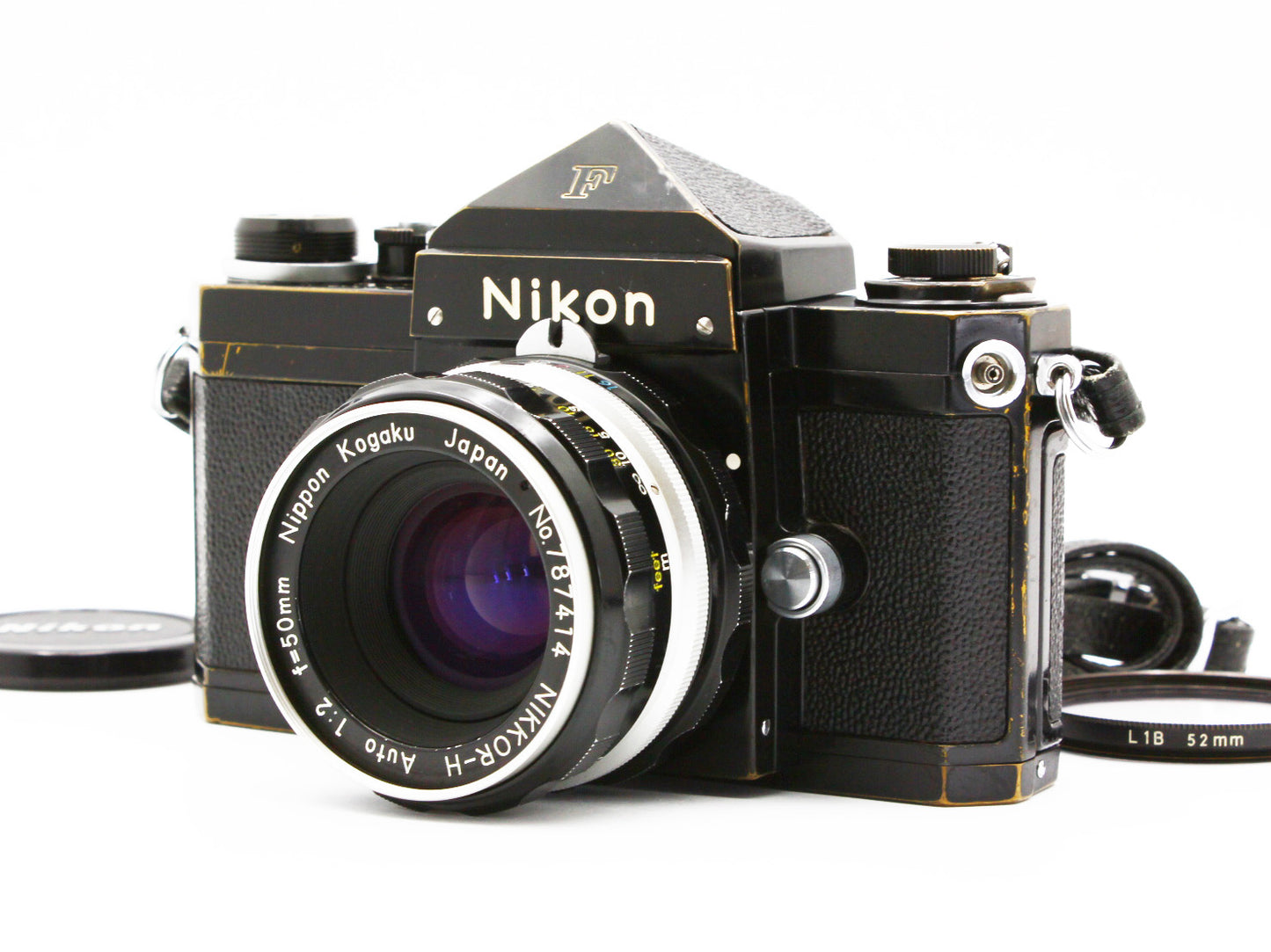 Nikon F 35mm SLR Film Camera NIKKOR-H Auto 50mm f/2 Non-Ai Lens JAPAN【Exc+4】