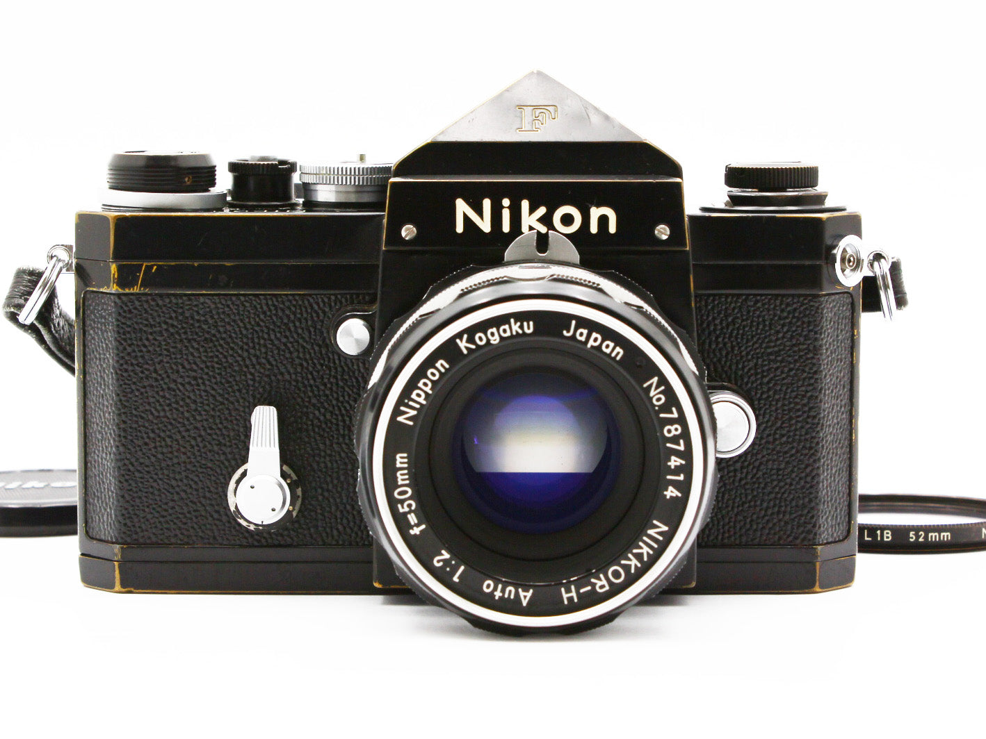 Nikon F 35mm SLR Film Camera NIKKOR-H Auto 50mm f/2 Non-Ai Lens JAPAN【Exc+4】
