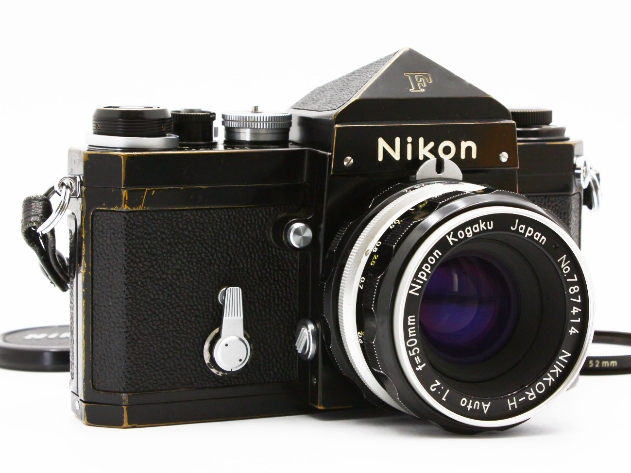 Nikon F 35mm SLR Film Camera NIKKOR-H Auto 50mm f/2 Non-Ai Lens JAPAN【Exc+4】